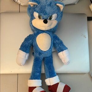 Blue and White Stuffed Animal Plush Toy